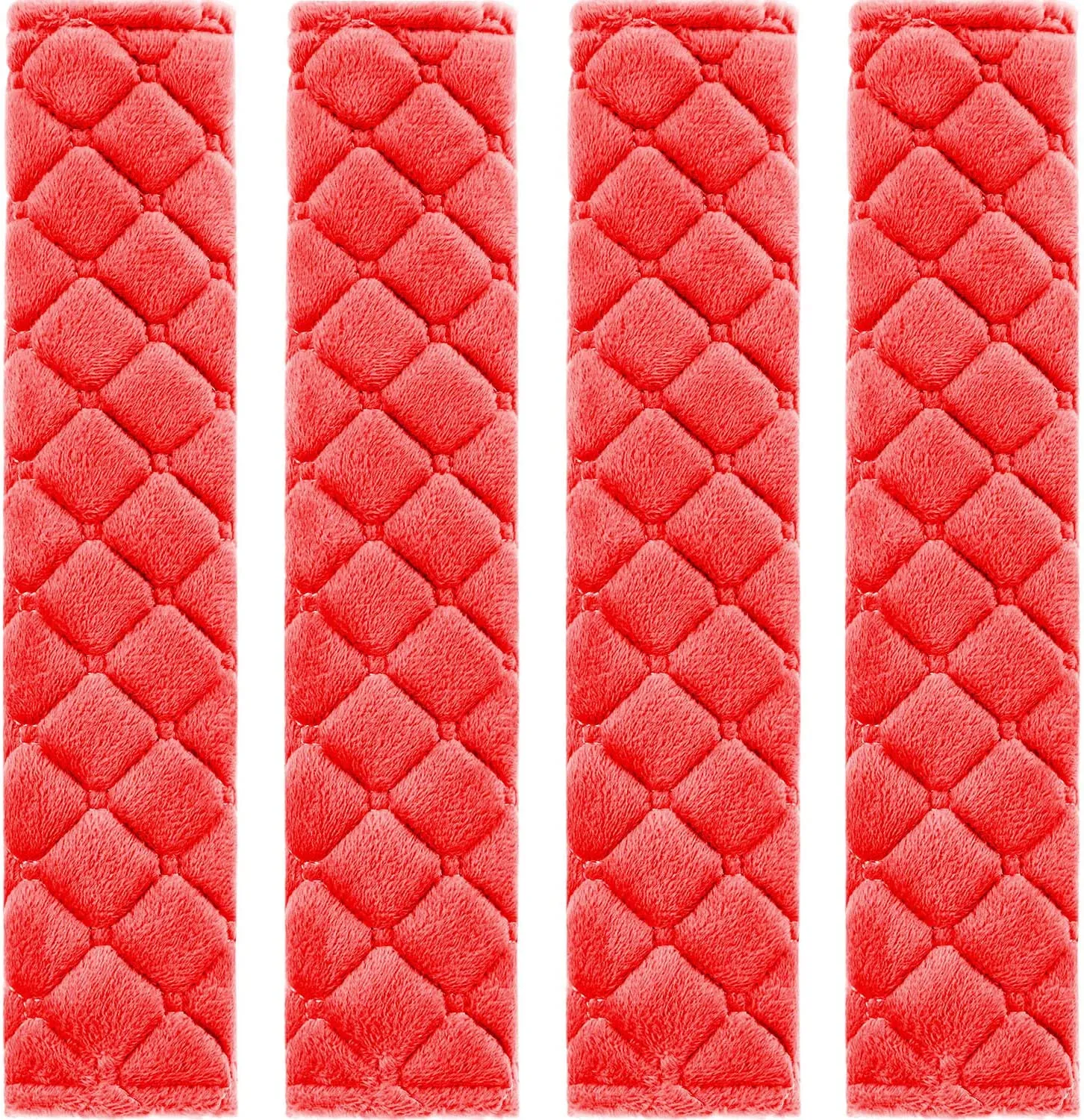 4 Pack Car Seat Belt Pads Seatbelt Protector Soft Comfort Seat Belt Shoulder Strap Covers Harness Pads Helps Protect Your Neck and Shoulder Universal Fit for All Cars