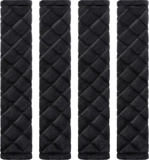 4 Pack Car Seat Belt Pads Seatbelt Protector Soft Comfort Seat Belt Shoulder Strap Covers Harness Pads Helps Protect Your Neck and Shoulder Universal Fit for All Cars