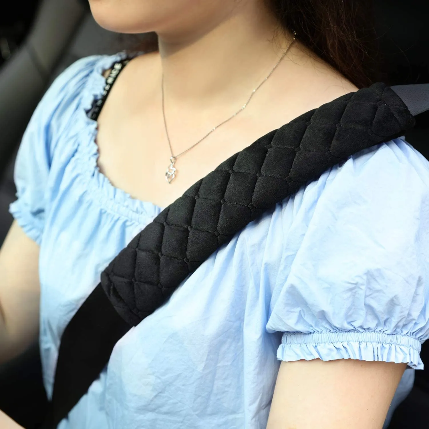 4 Pack Car Seat Belt Pads Seatbelt Protector Soft Comfort Seat Belt Shoulder Strap Covers Harness Pads Helps Protect Your Neck and Shoulder Universal Fit for All Cars