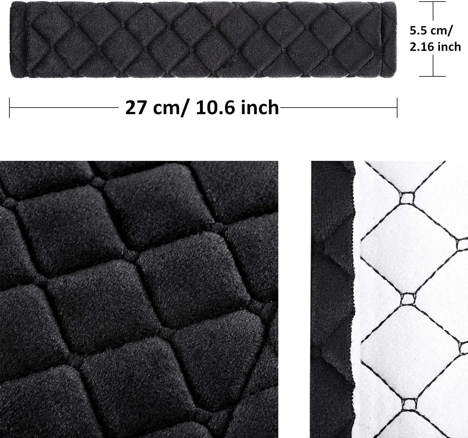 4 Pack Car Seat Belt Pads Seatbelt Protector Soft Comfort Seat Belt Shoulder Strap Covers Harness Pads Helps Protect Your Neck and Shoulder Universal Fit for All Cars