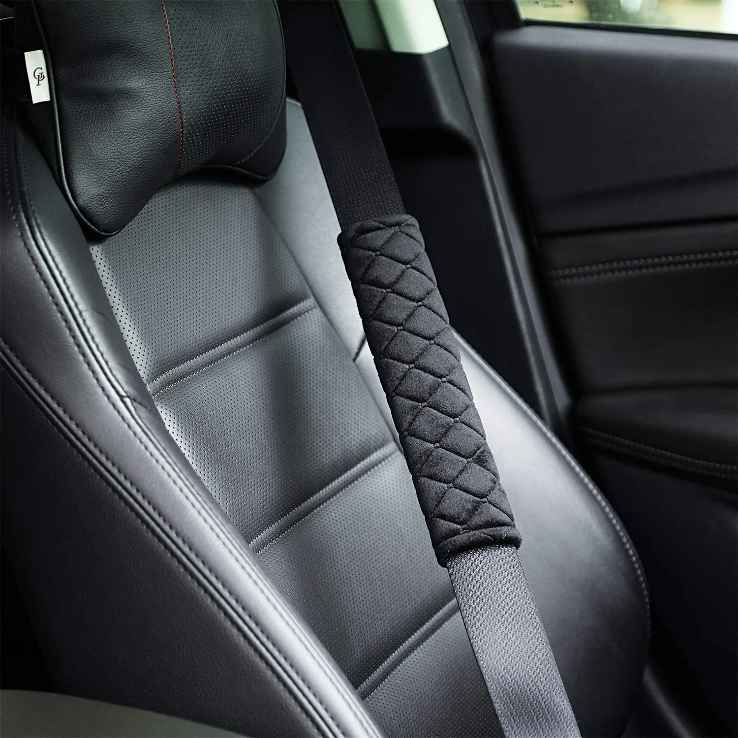 4 Pack Car Seat Belt Pads Seatbelt Protector Soft Comfort Seat Belt Shoulder Strap Covers Harness Pads Helps Protect Your Neck and Shoulder Universal Fit for All Cars