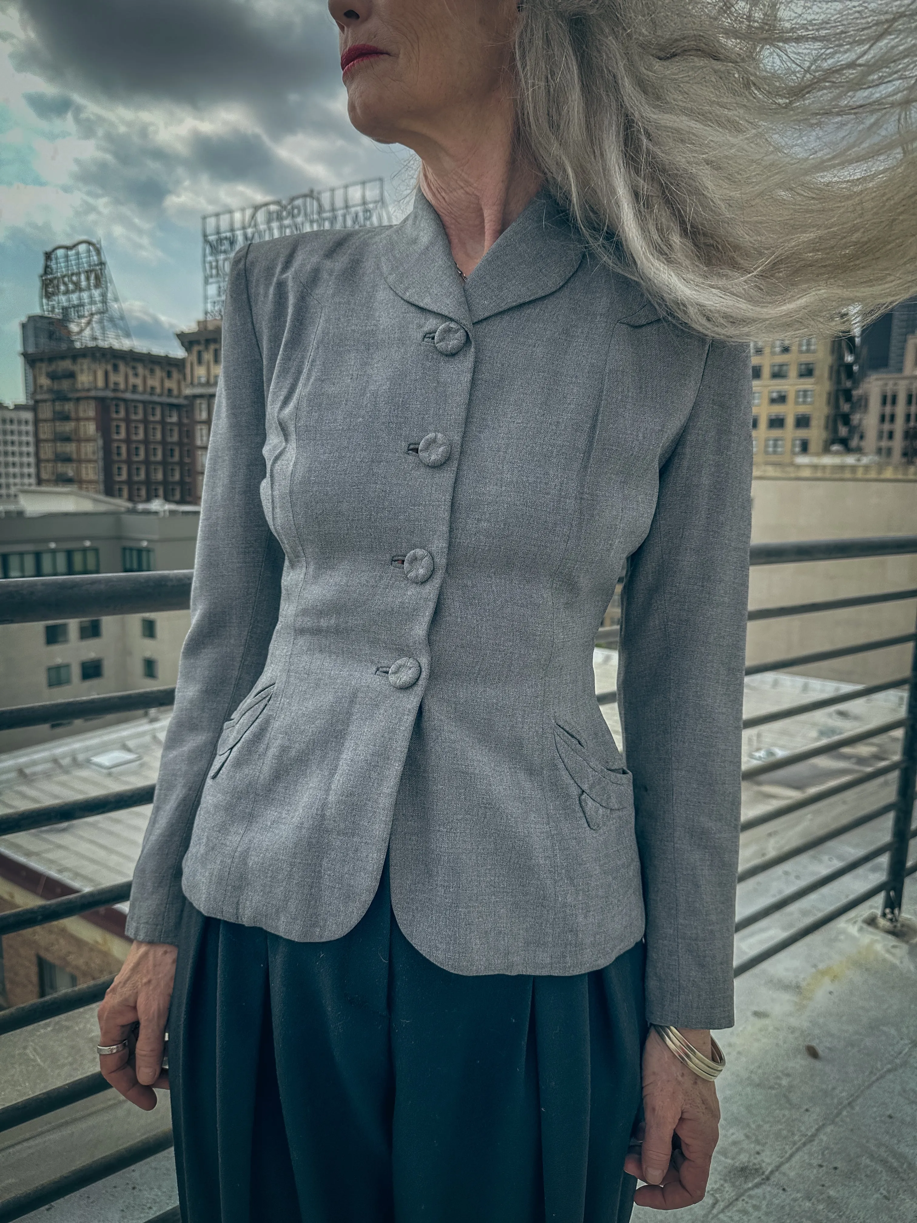 40’s Grey Blazer