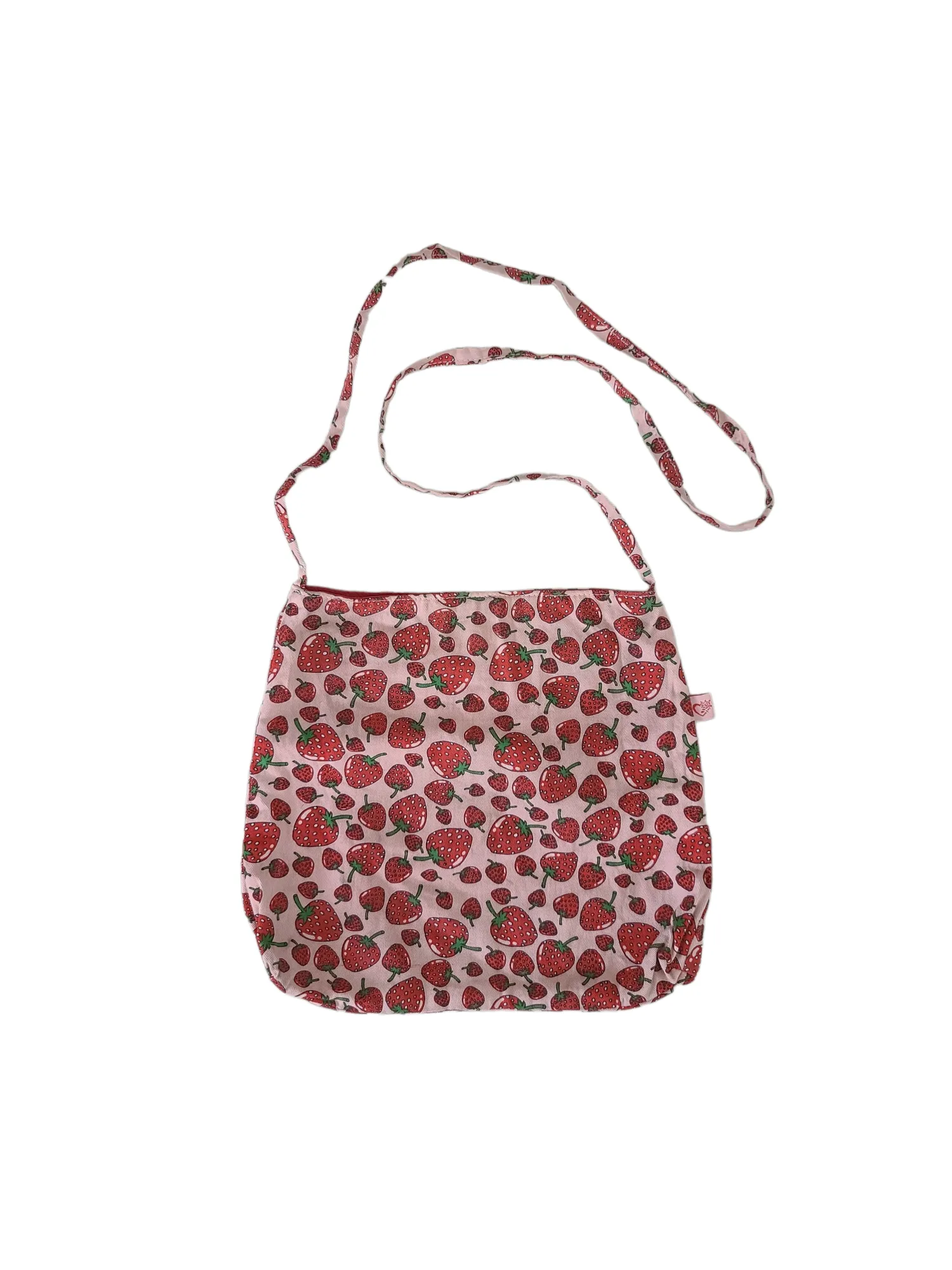90s strawberry printed mini bag
