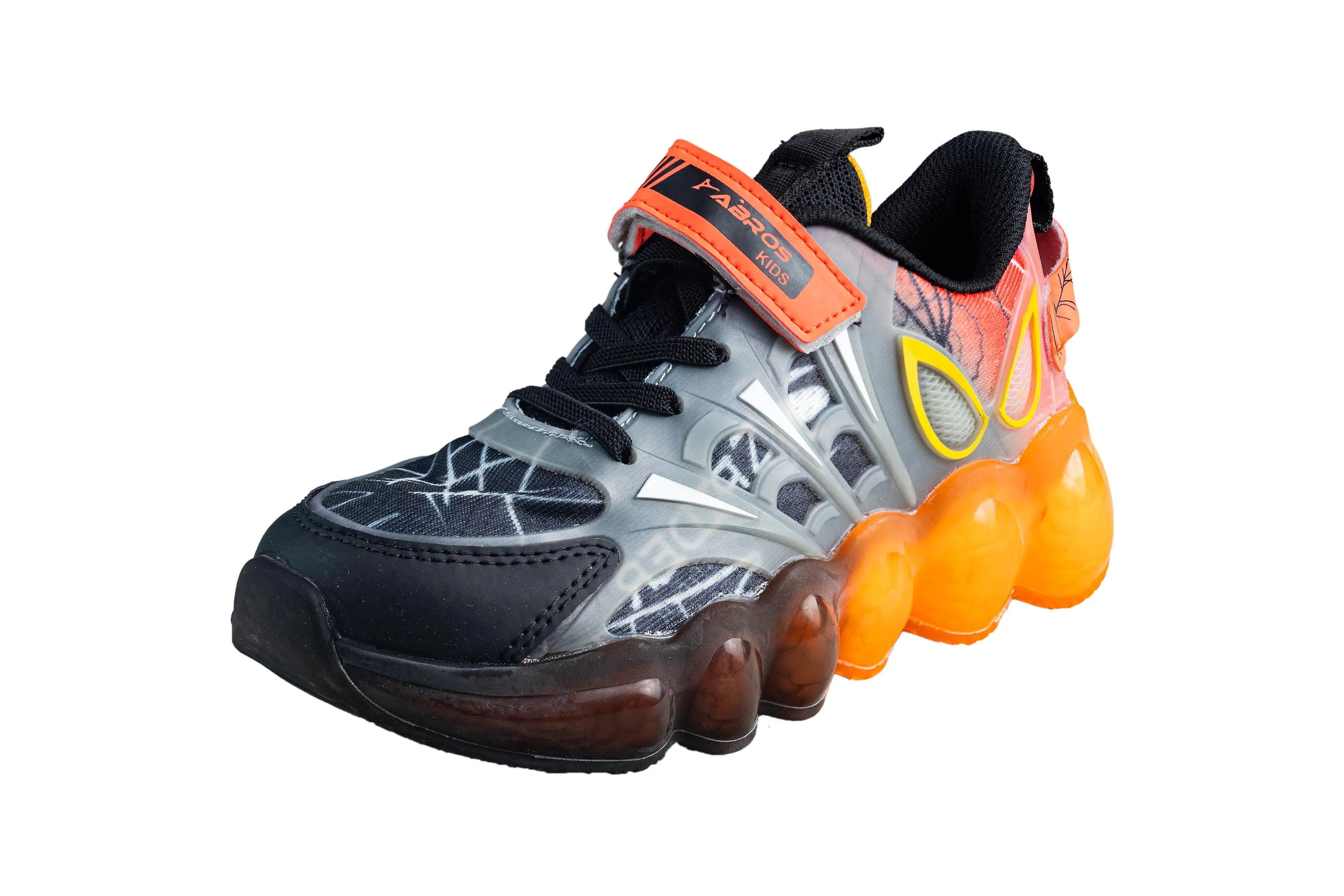 Abros Children Black / Orange Sports Shoe