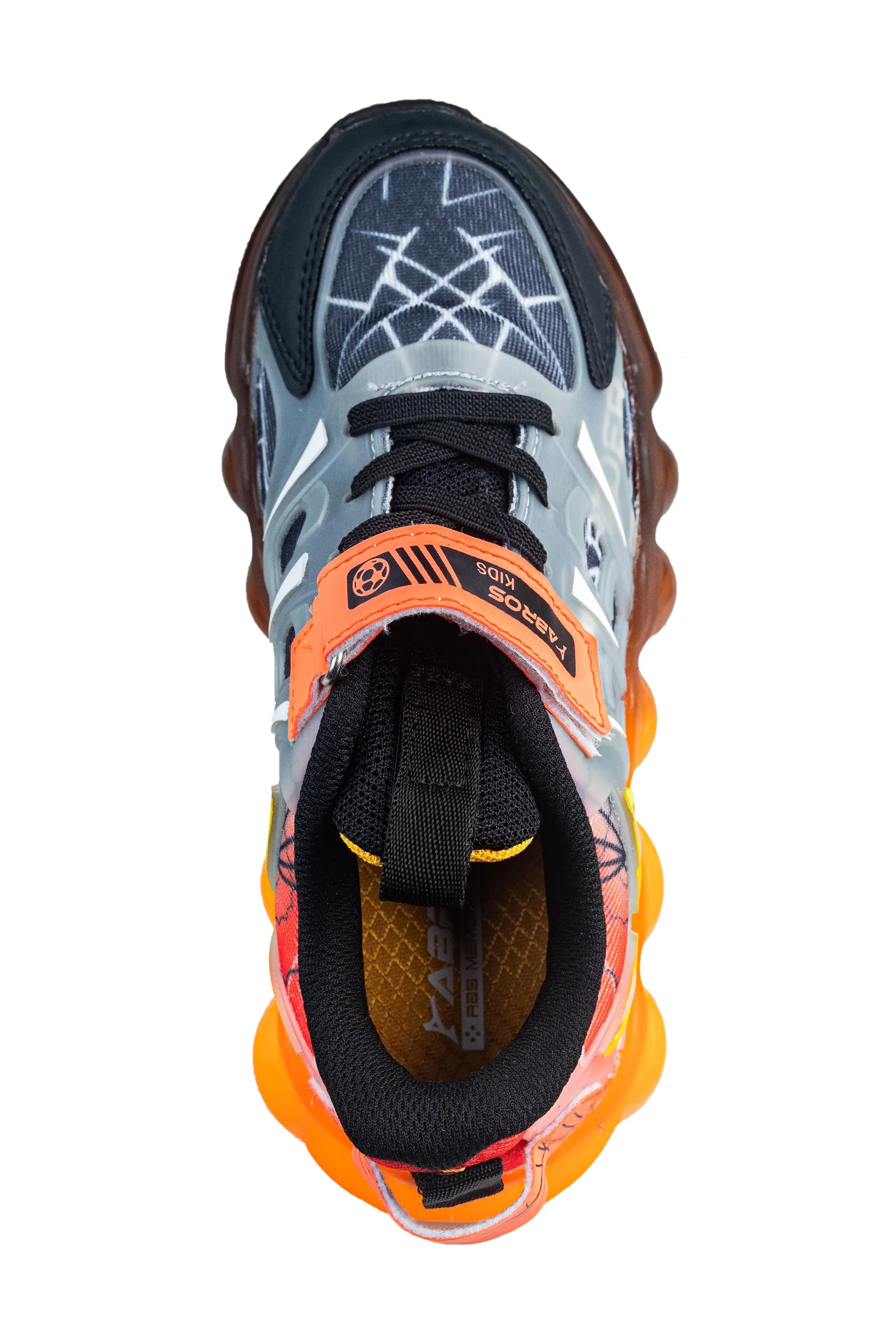 Abros Children Black / Orange Sports Shoe