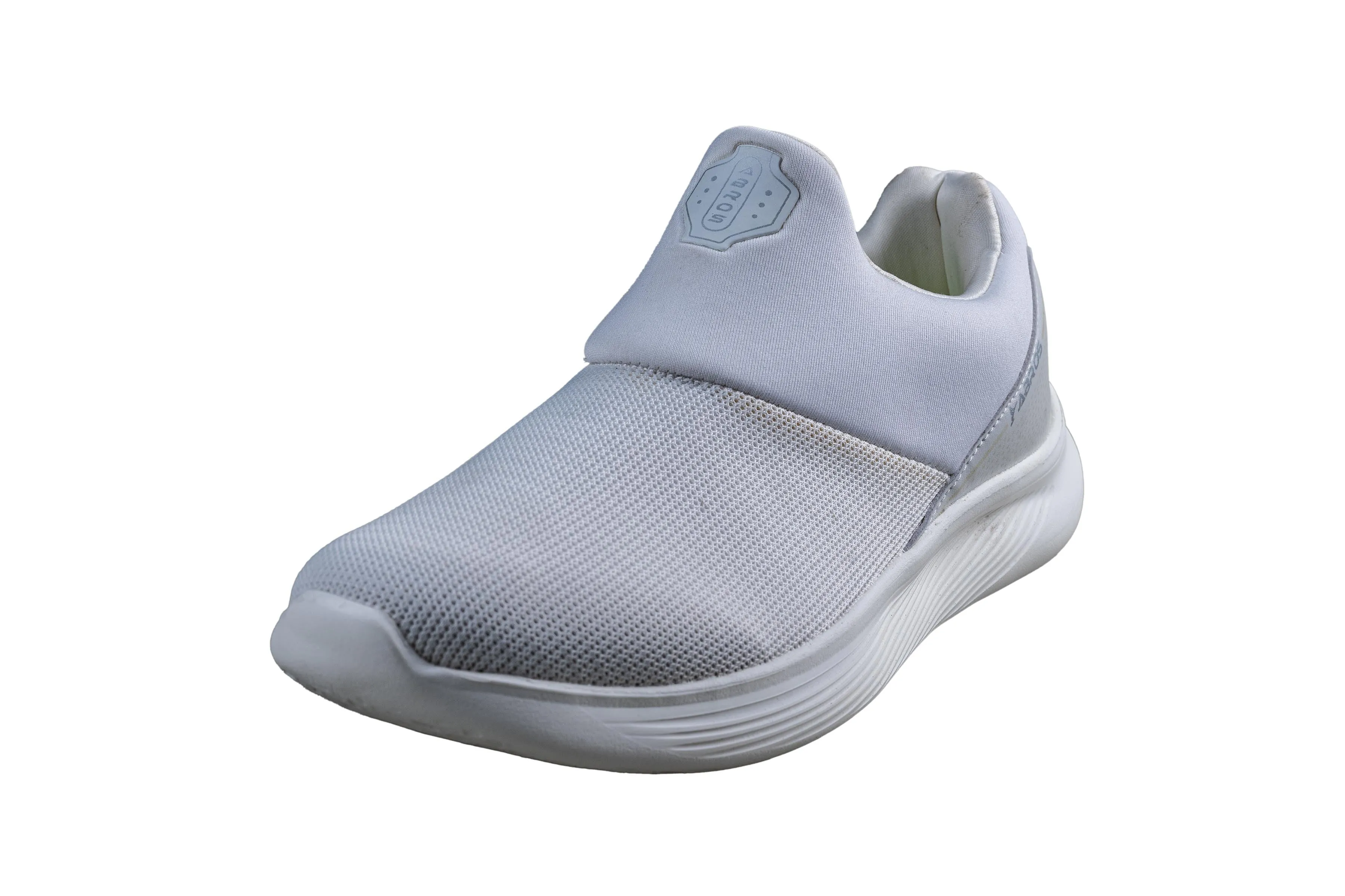 Abros Gents Off White / Silver Sports Shoe