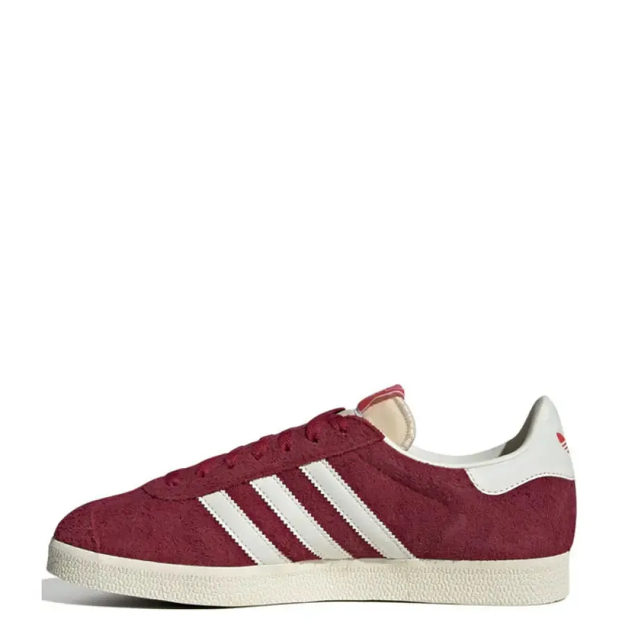 Adidas Men Red Striped Slip On Sneakers