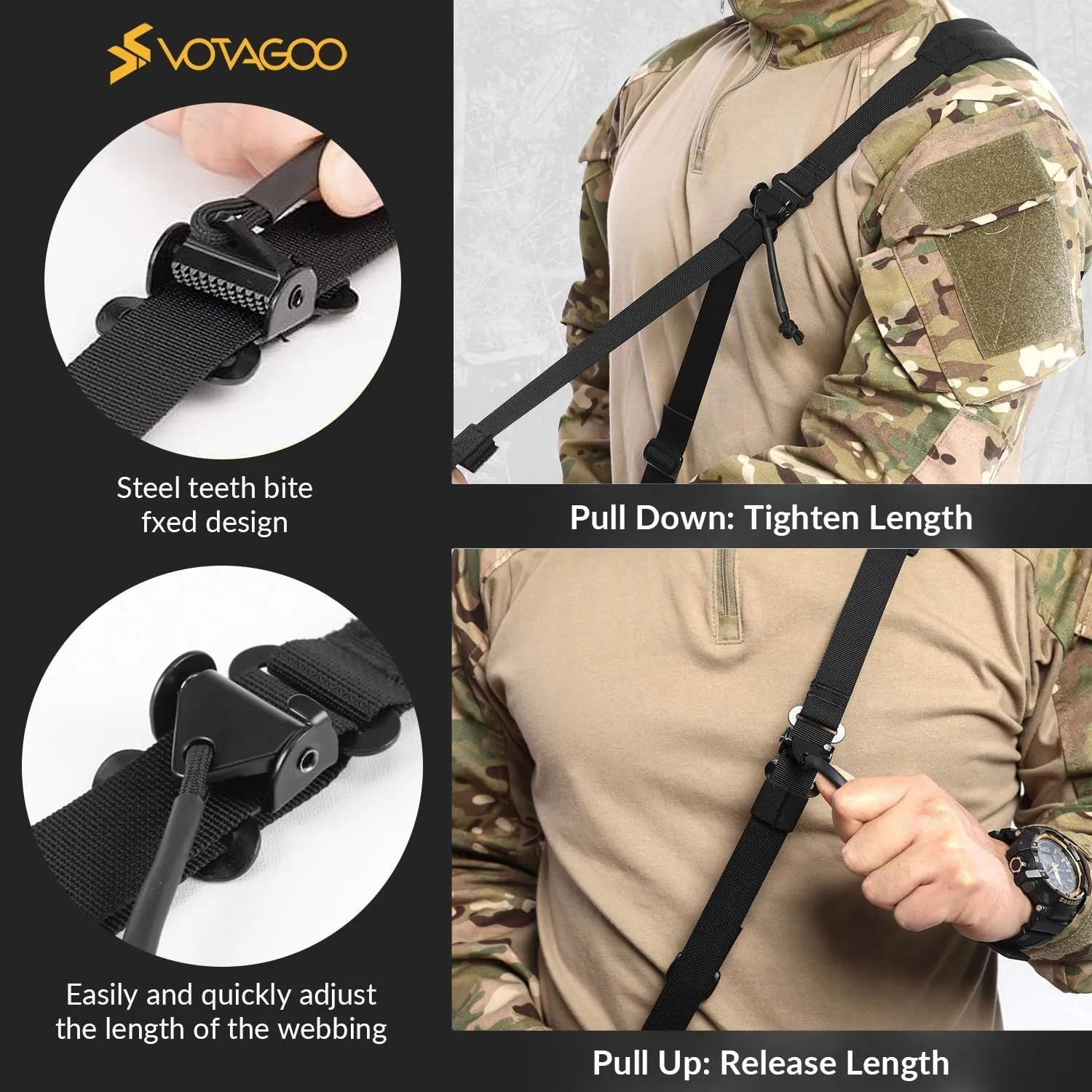 Adjustable Tactical Gun Sling