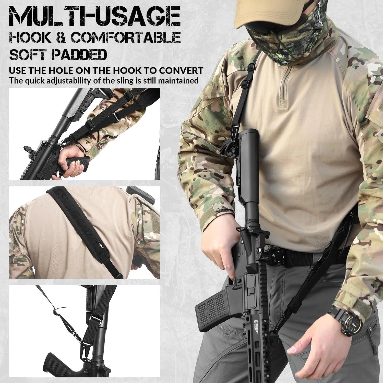 Adjustable Tactical Gun Sling