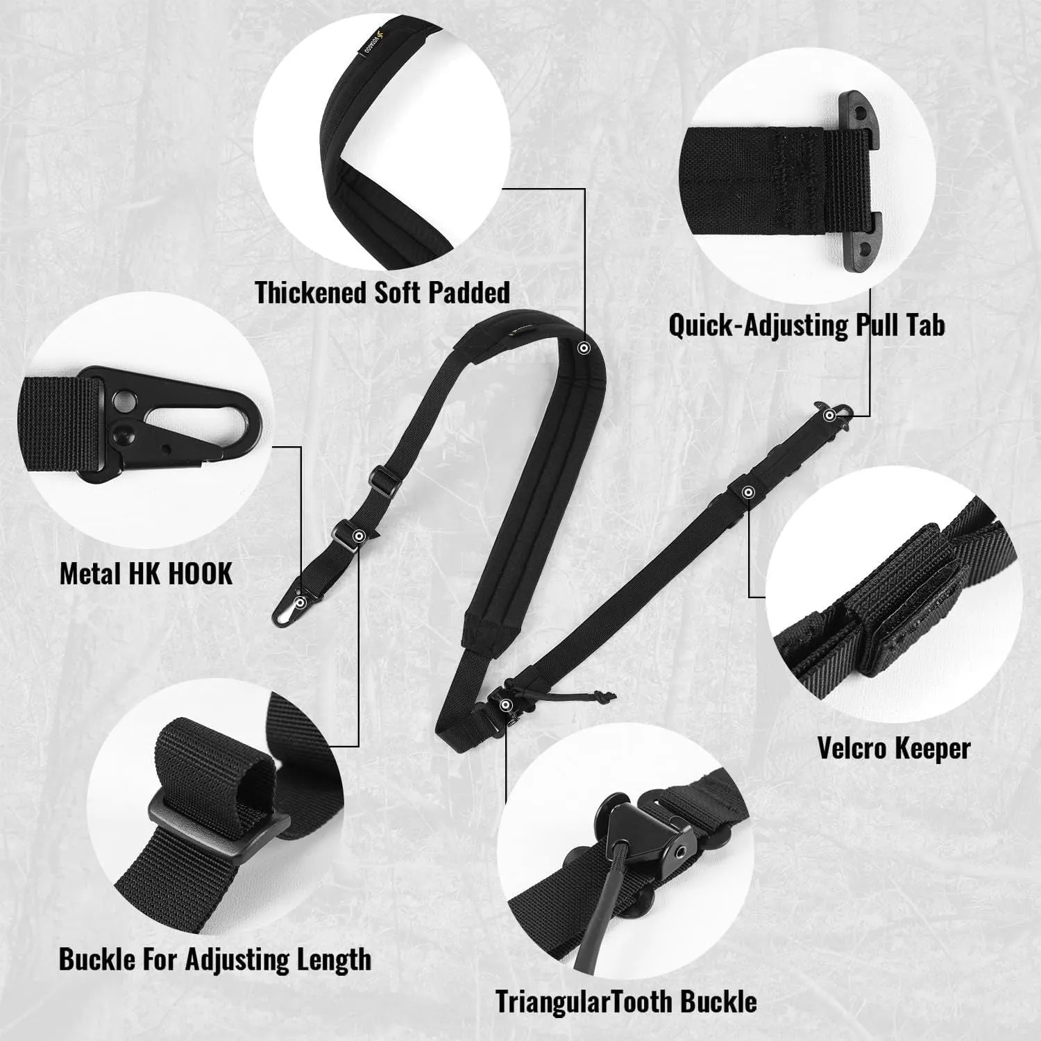Adjustable Tactical Gun Sling