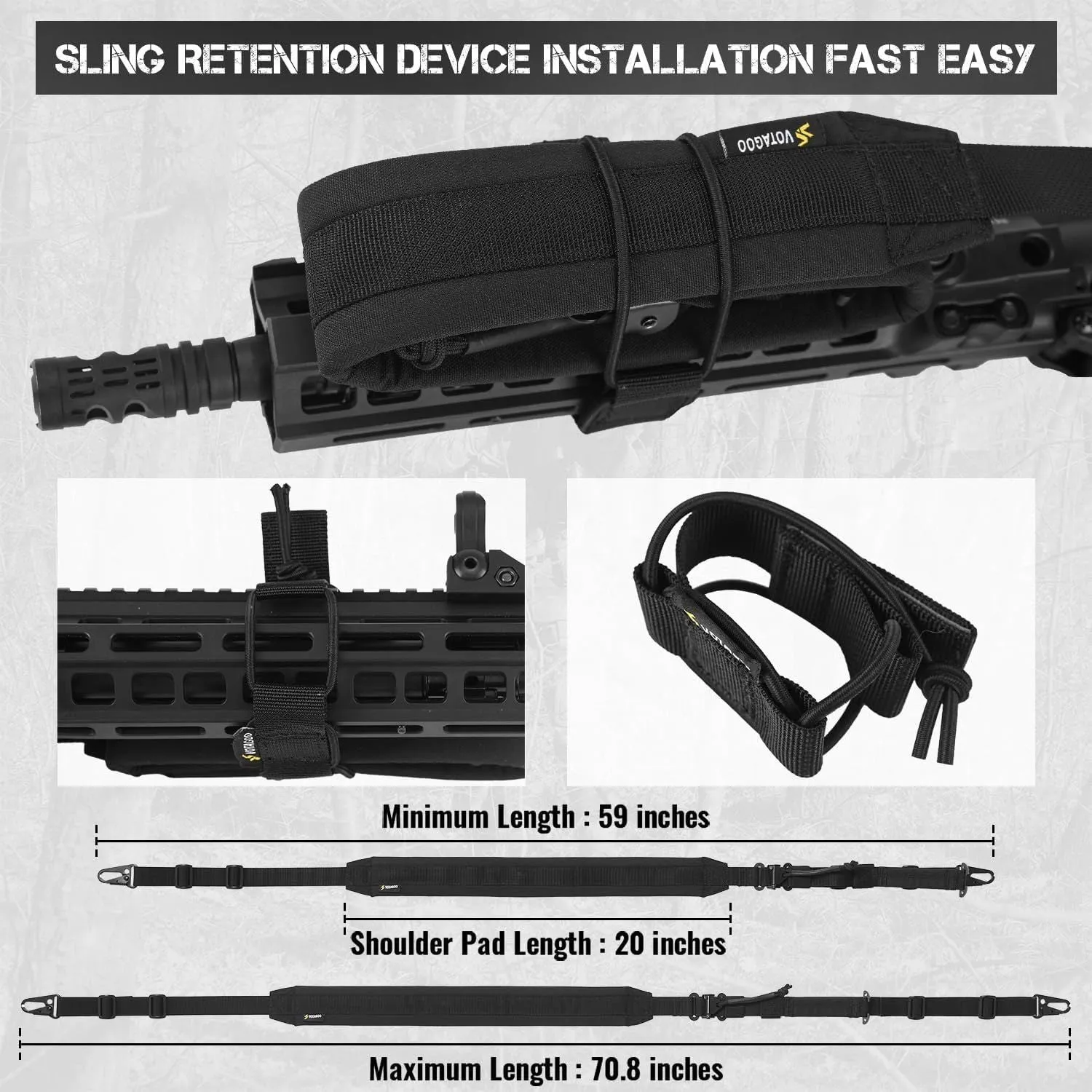 Adjustable Tactical Gun Sling