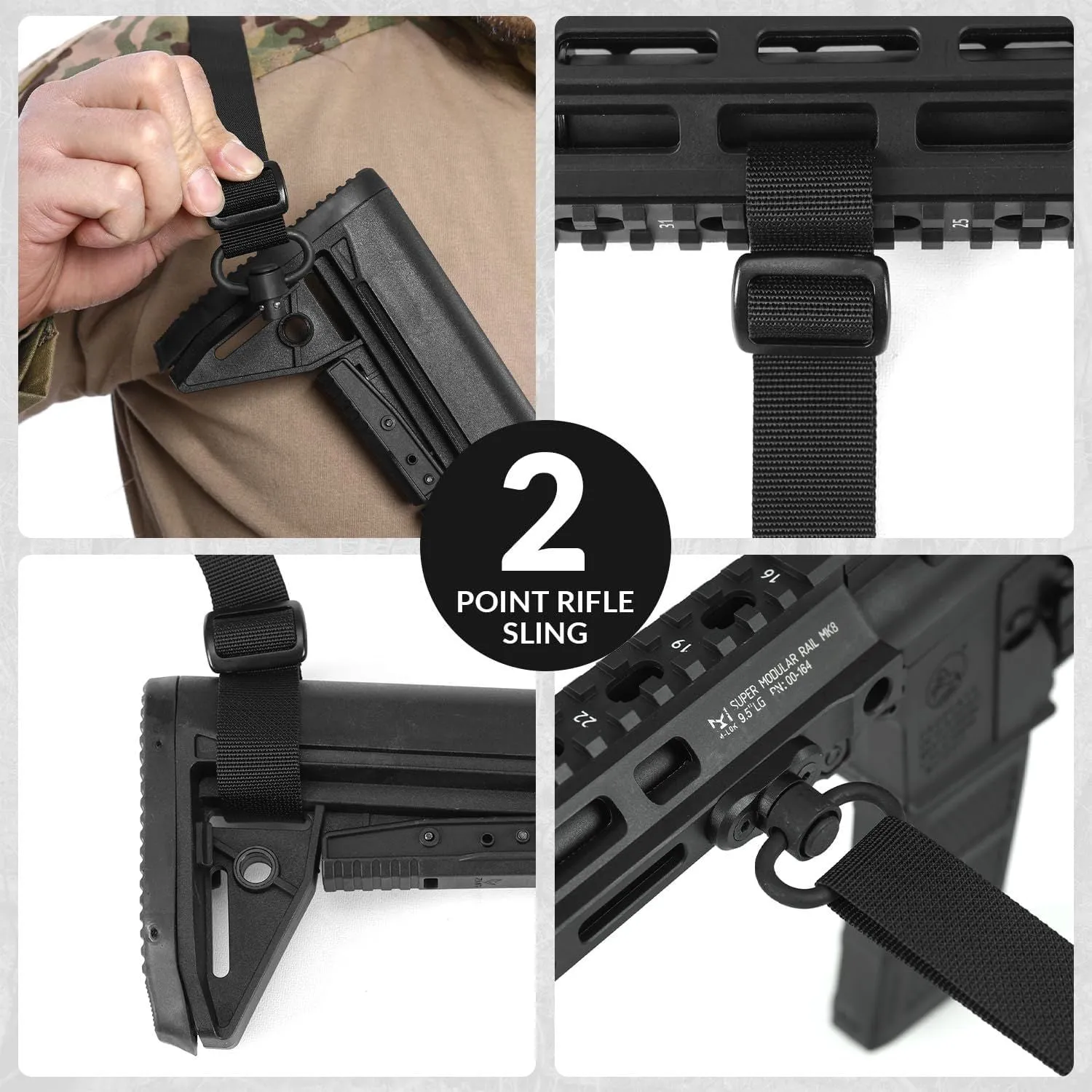 Adjustable Tactical Gun Sling