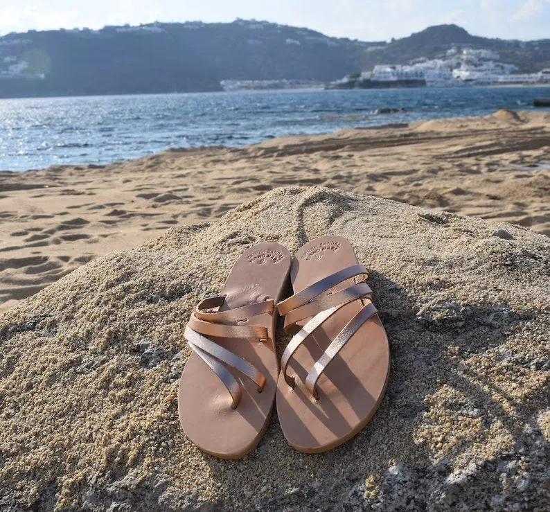 Ancient Greek bridesmaid sandals