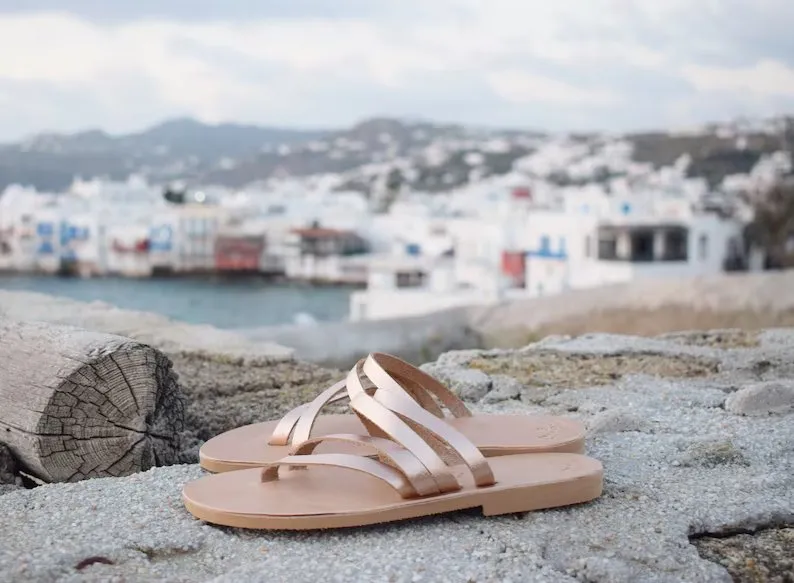 Ancient Greek bridesmaid sandals