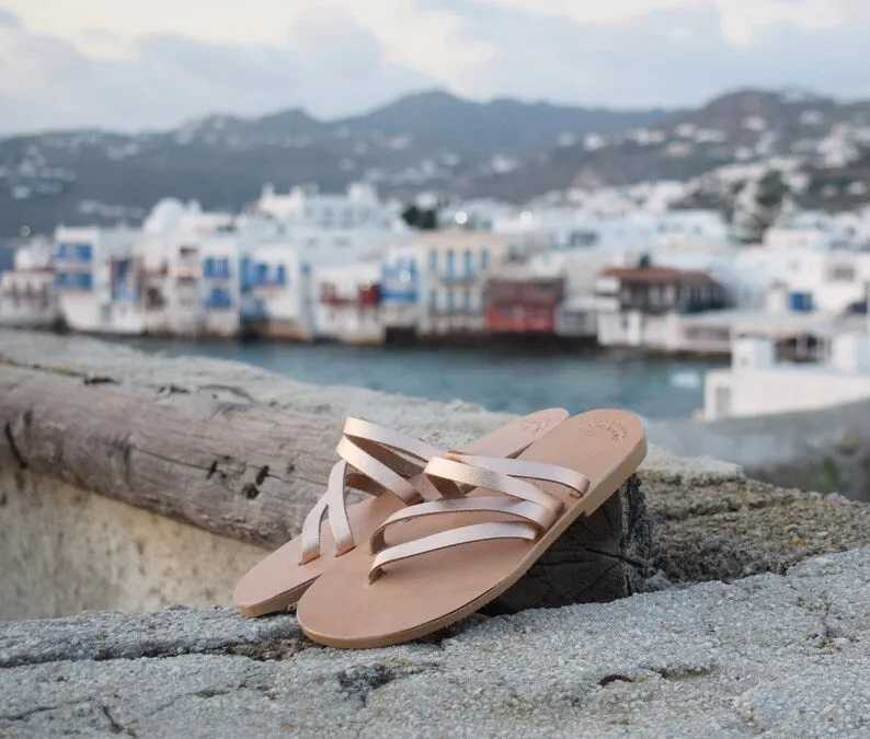 Ancient Greek bridesmaid sandals