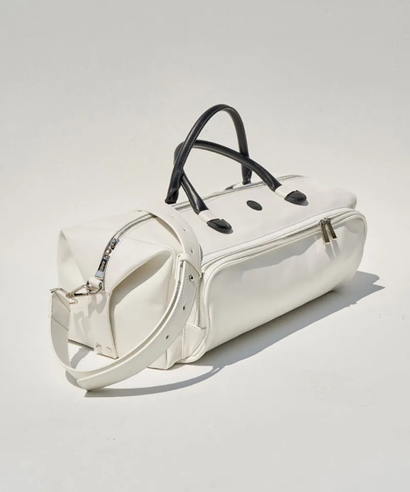 Anell Golf Baguette Golf Boston Bag - White