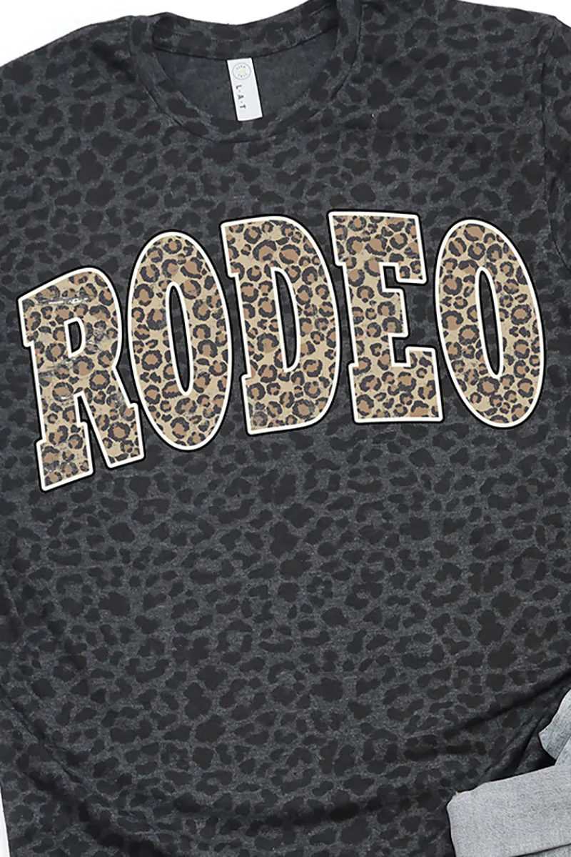 Arched Rodeo Leopard Fine Jersey Tee