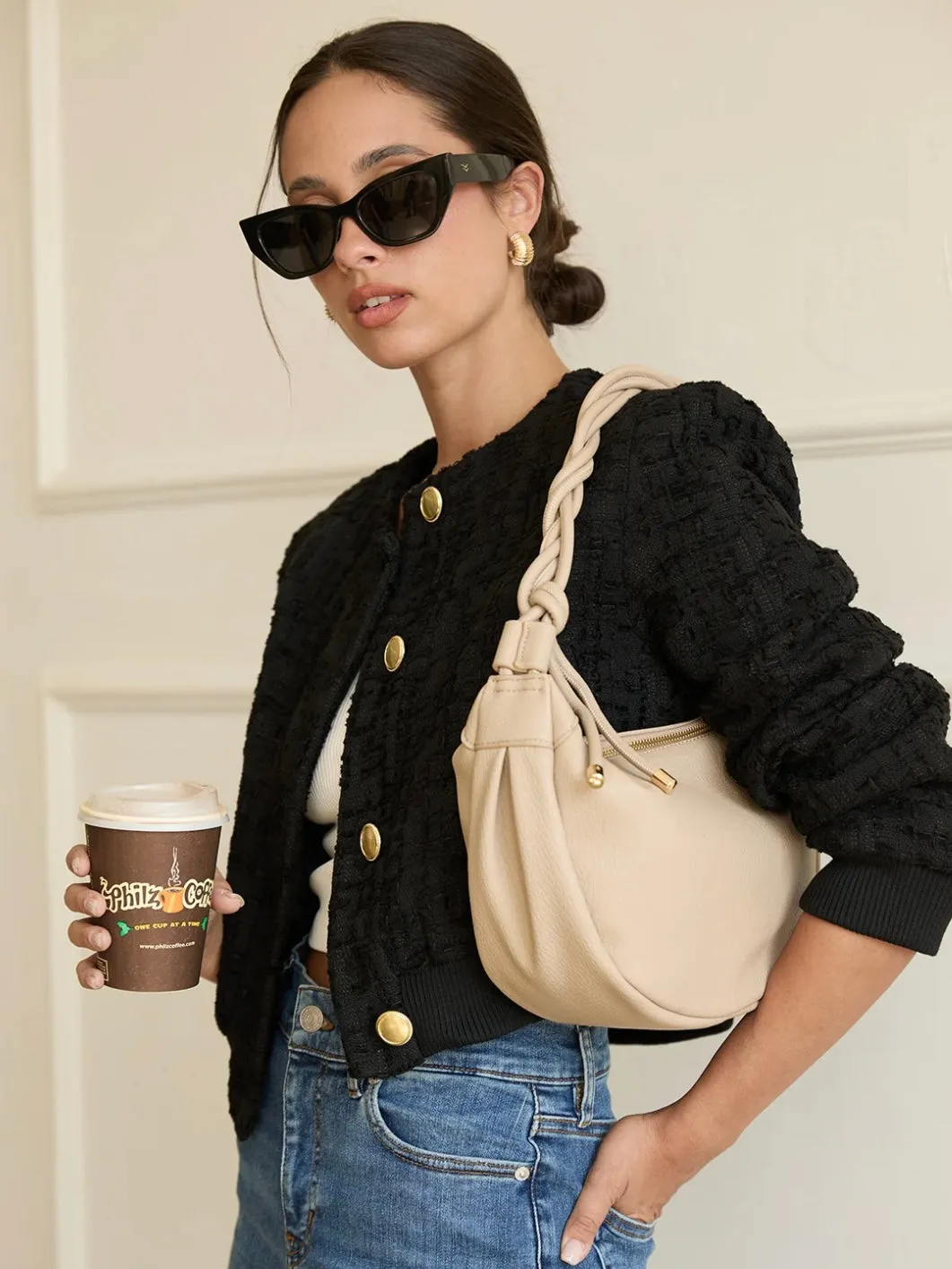 Aria Convertible Sling Bag - Sand