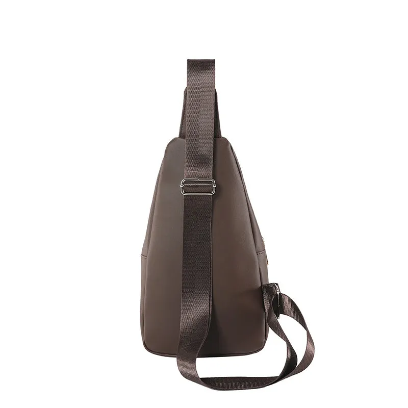 Aureva Soft Leather Stitching Shoulder Bag