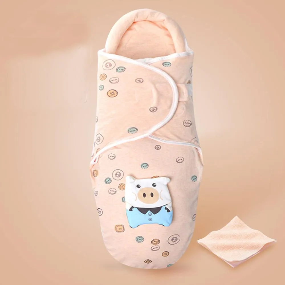 Baby Bedding Clothing Soft Newborn Baby Boy Girl Cotton Swaddle Wrap Blanket Cartoon Warm Protective Sleeping Bag