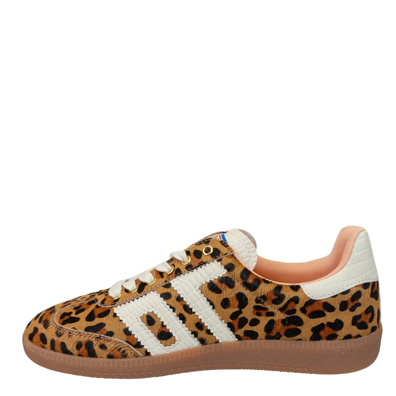 BACK 70 - CLOUD in LEOPARD CAMEL WHITE Sneakers