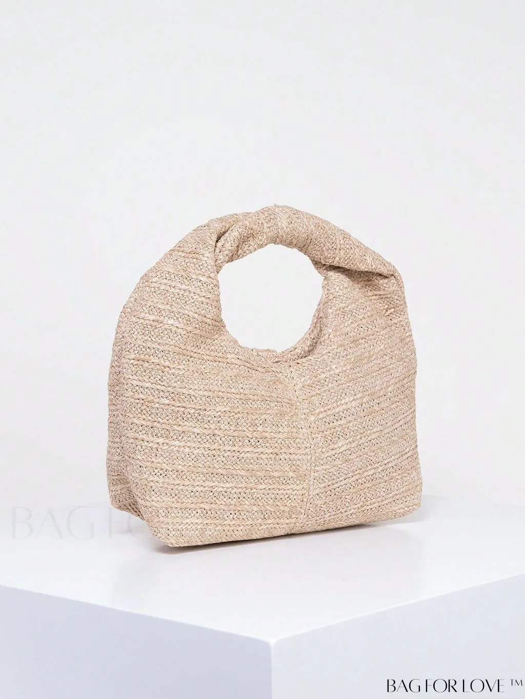 BagForLove - Black Minimalist Medium Hobo: Stylish Top Handle for Everyday Use