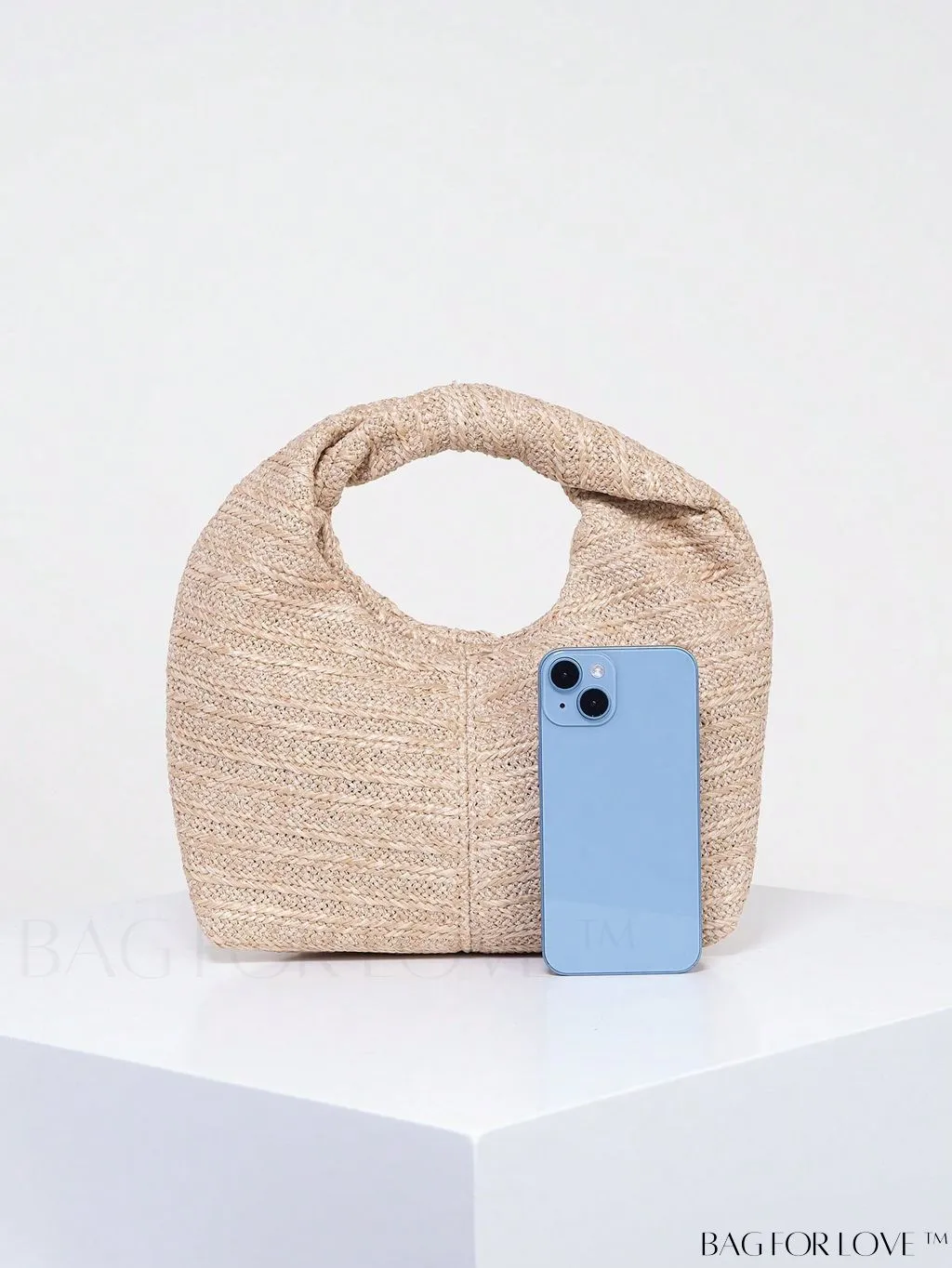 BagForLove - Black Minimalist Medium Hobo: Stylish Top Handle for Everyday Use