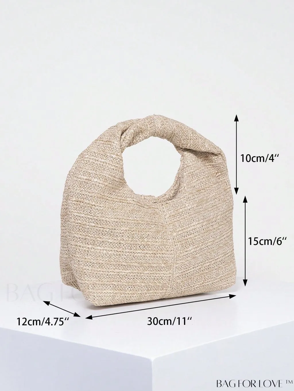 BagForLove - Black Minimalist Medium Hobo: Stylish Top Handle for Everyday Use