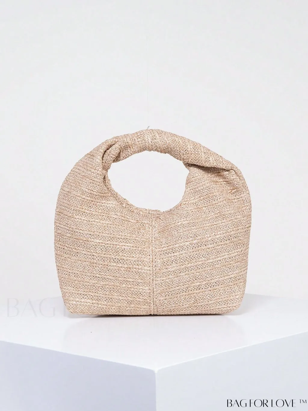 BagForLove - Black Minimalist Medium Hobo: Stylish Top Handle for Everyday Use