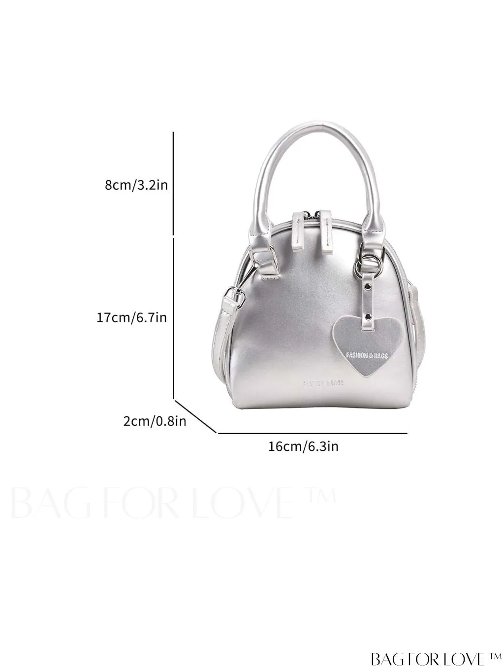 BagForLove - Chic and Versatile Mini Shell-Shaped Handbag with Double Handles