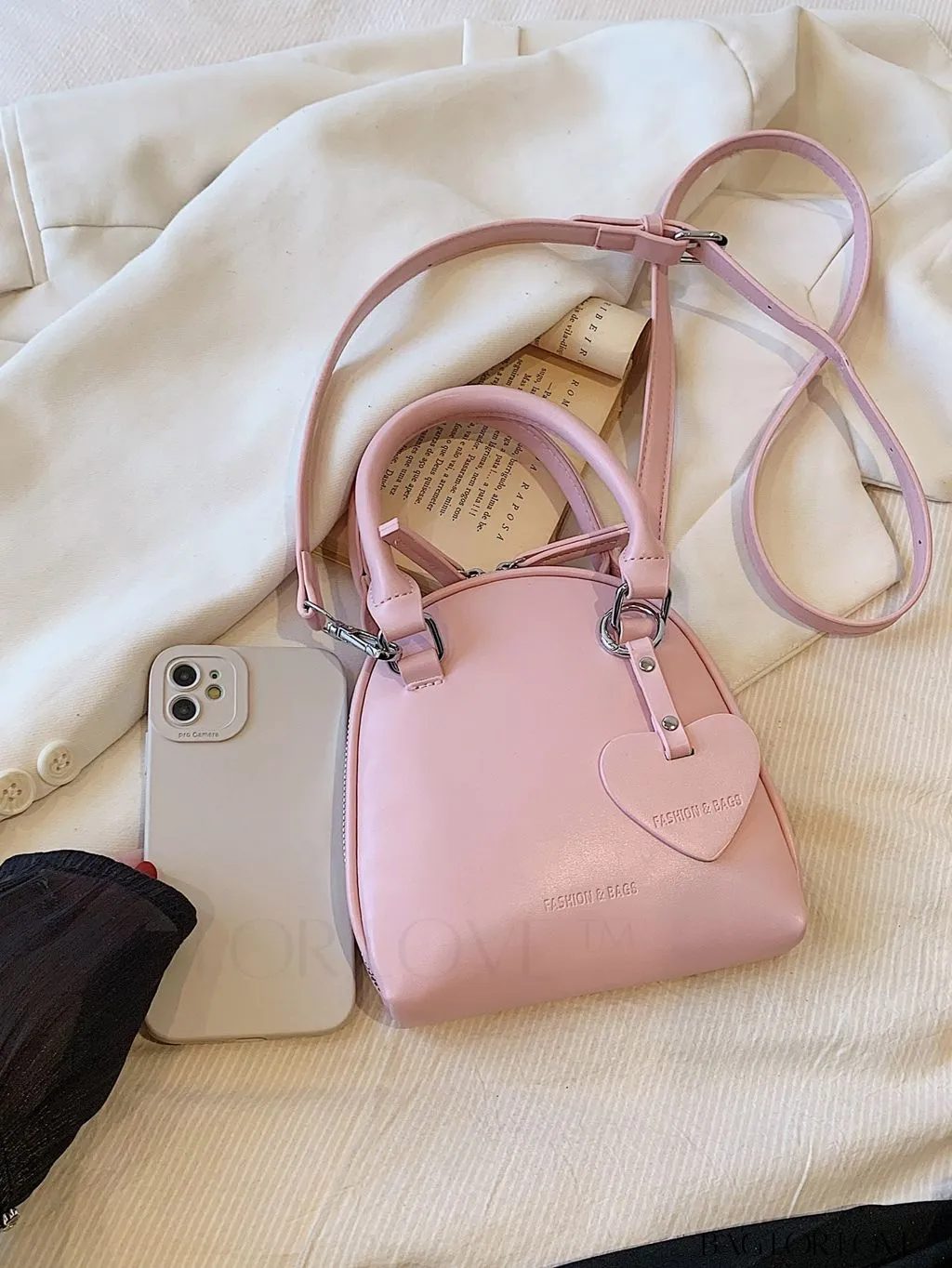 BagForLove - Chic and Versatile Mini Shell-Shaped Handbag with Double Handles
