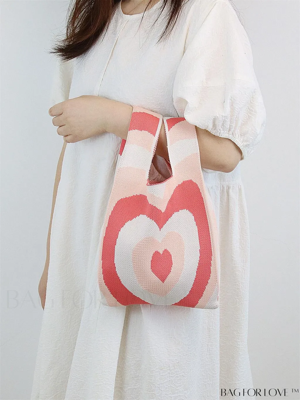 BagForLove - Chic Color Block Handbag with Geometric Crochet Pattern for Stylish Vacation