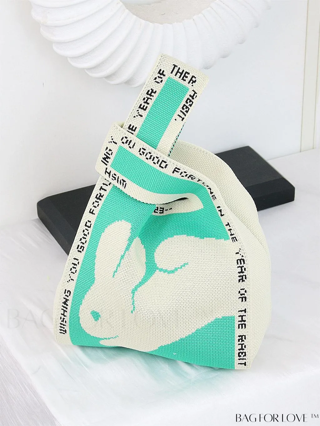 BagForLove - Chic Color Block Handbag with Geometric Crochet Pattern for Stylish Vacation