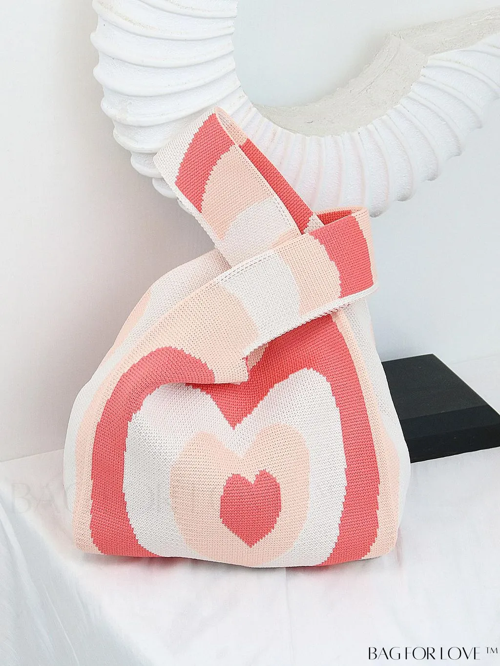 BagForLove - Chic Color Block Handbag with Geometric Crochet Pattern for Stylish Vacation