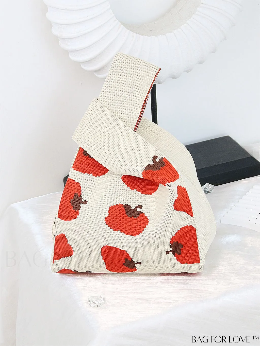 BagForLove - Chic Color Block Handbag with Geometric Crochet Pattern for Stylish Vacation