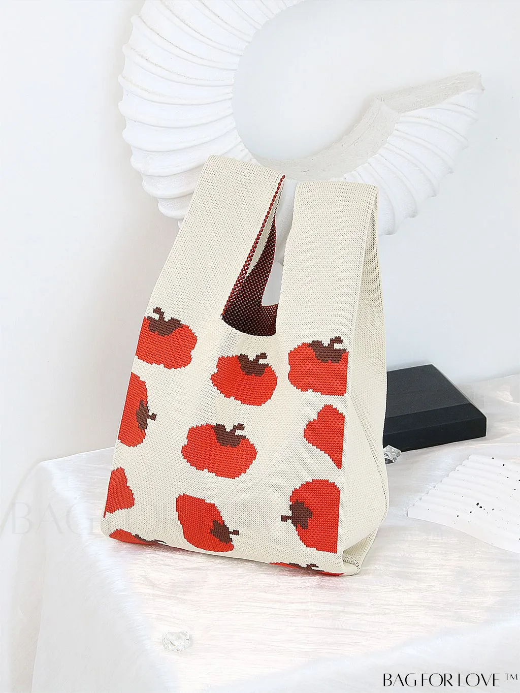 BagForLove - Chic Color Block Handbag with Geometric Crochet Pattern for Stylish Vacation