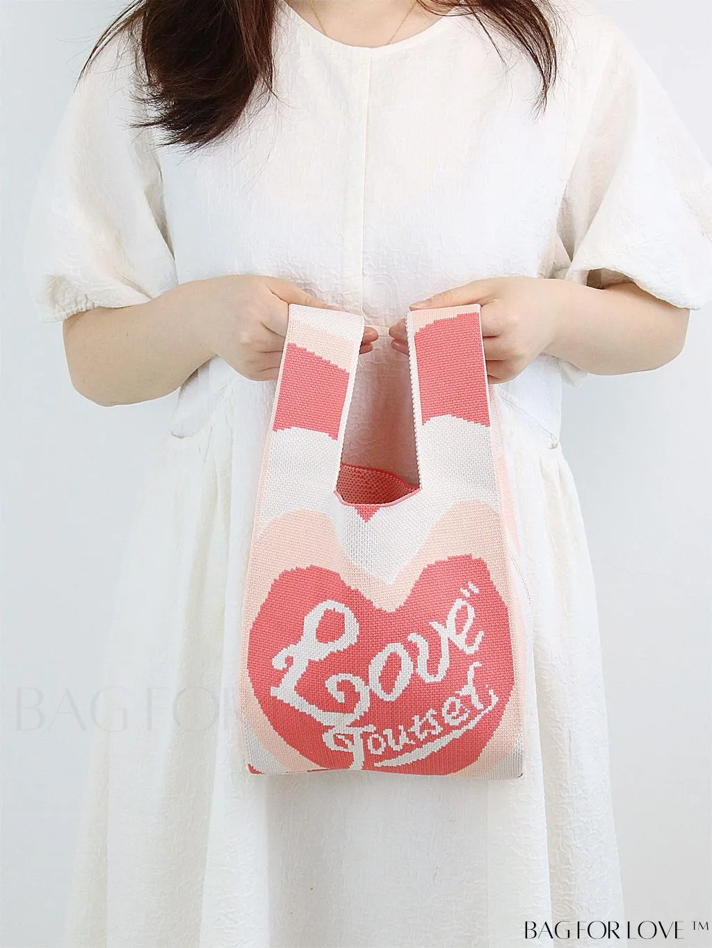 BagForLove - Chic Color Block Handbag with Geometric Crochet Pattern for Stylish Vacation