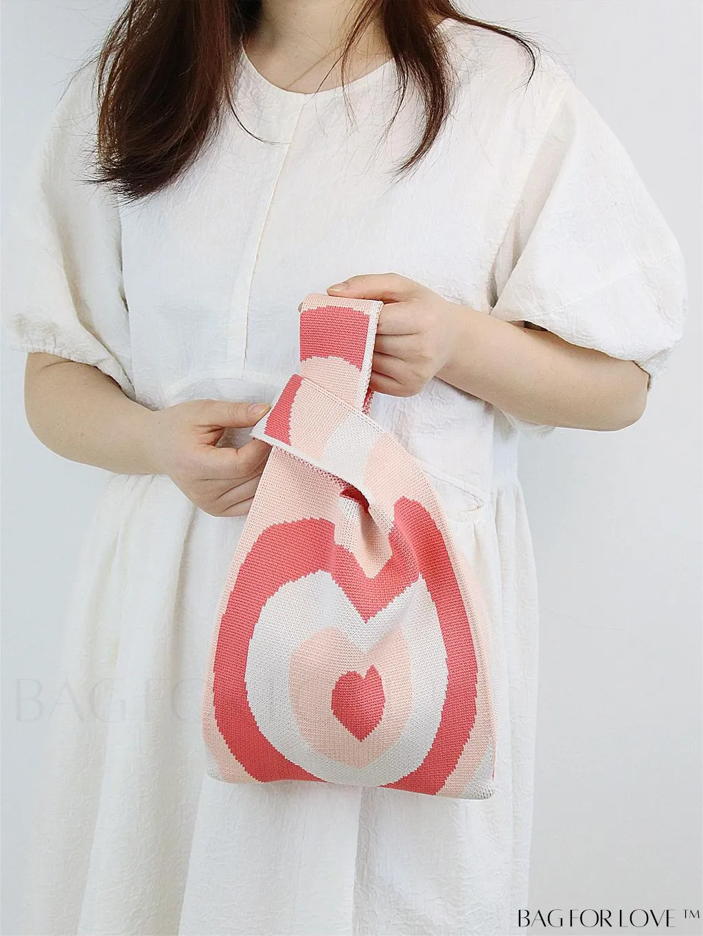 BagForLove - Chic Color Block Handbag with Geometric Crochet Pattern for Stylish Vacation