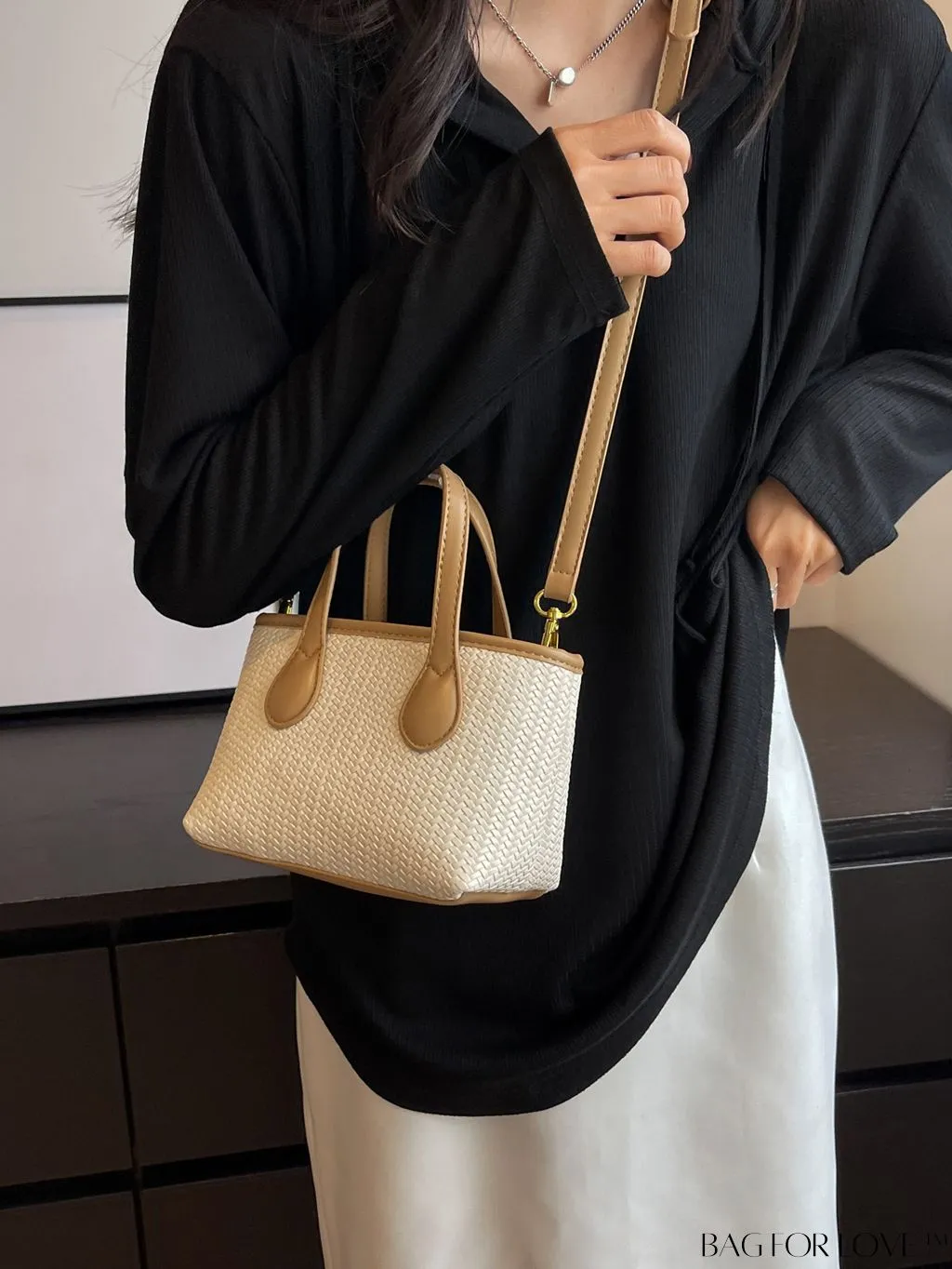 BagForLove - Chic Colorblock Handbag & Shoulder Bag with Minimalist Design