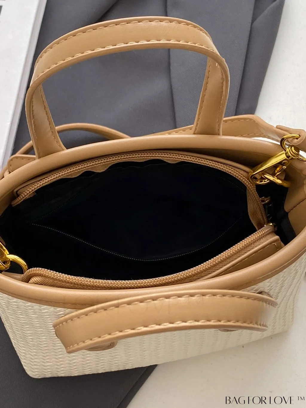 BagForLove - Chic Colorblock Handbag & Shoulder Bag with Minimalist Design