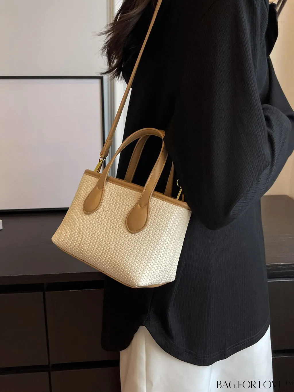 BagForLove - Chic Colorblock Handbag & Shoulder Bag with Minimalist Design