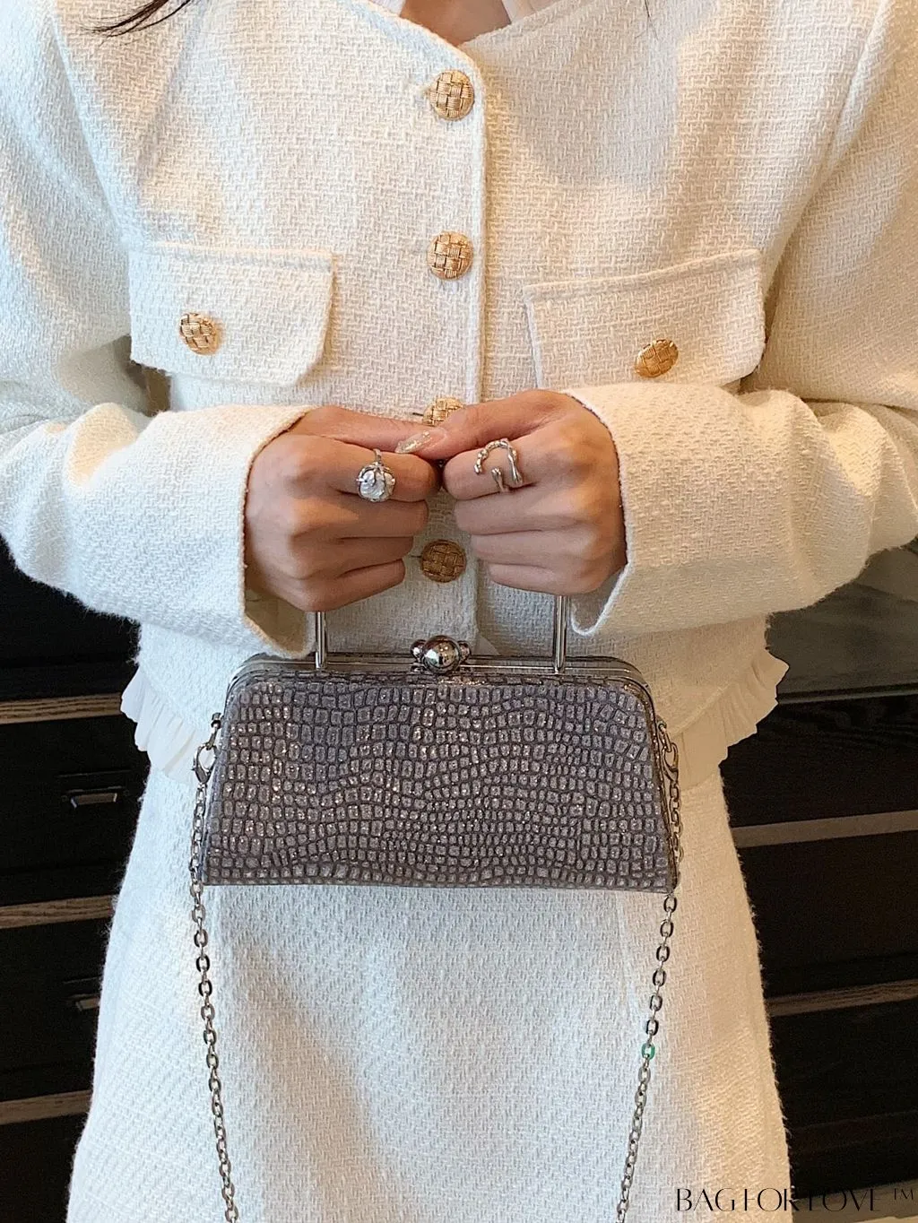 BagForLove - Chic Crocodile Pattern Tote: Fashionable, Simple, and Casual for Women