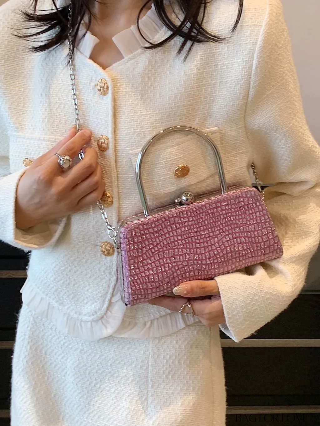 BagForLove - Chic Crocodile Pattern Tote: Fashionable, Simple, and Casual for Women