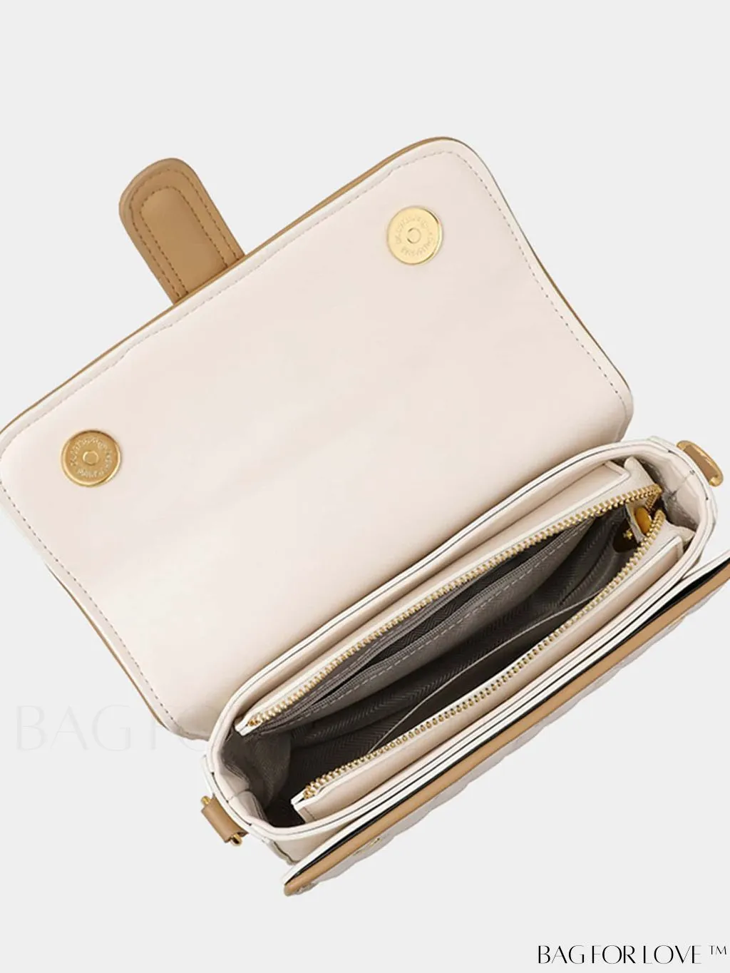 BagForLove - Chic Flap Handbag with Metallic Chain Strap