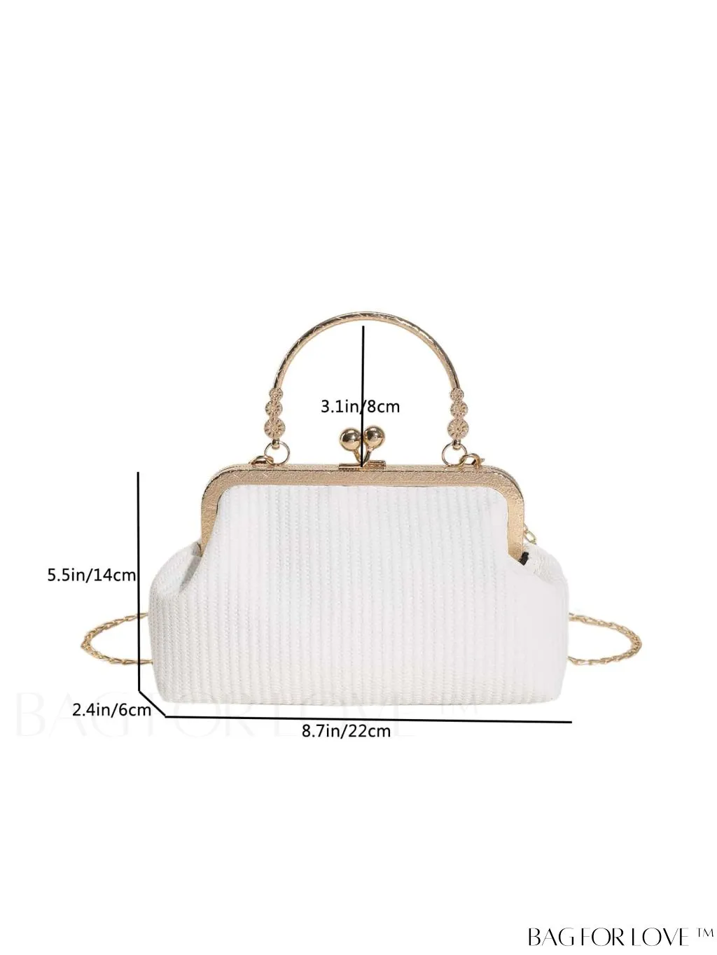 BagForLove - Chic Khaki Crossbody Handbag with Chain Strap - Effortlessly Fashionable and Versatile