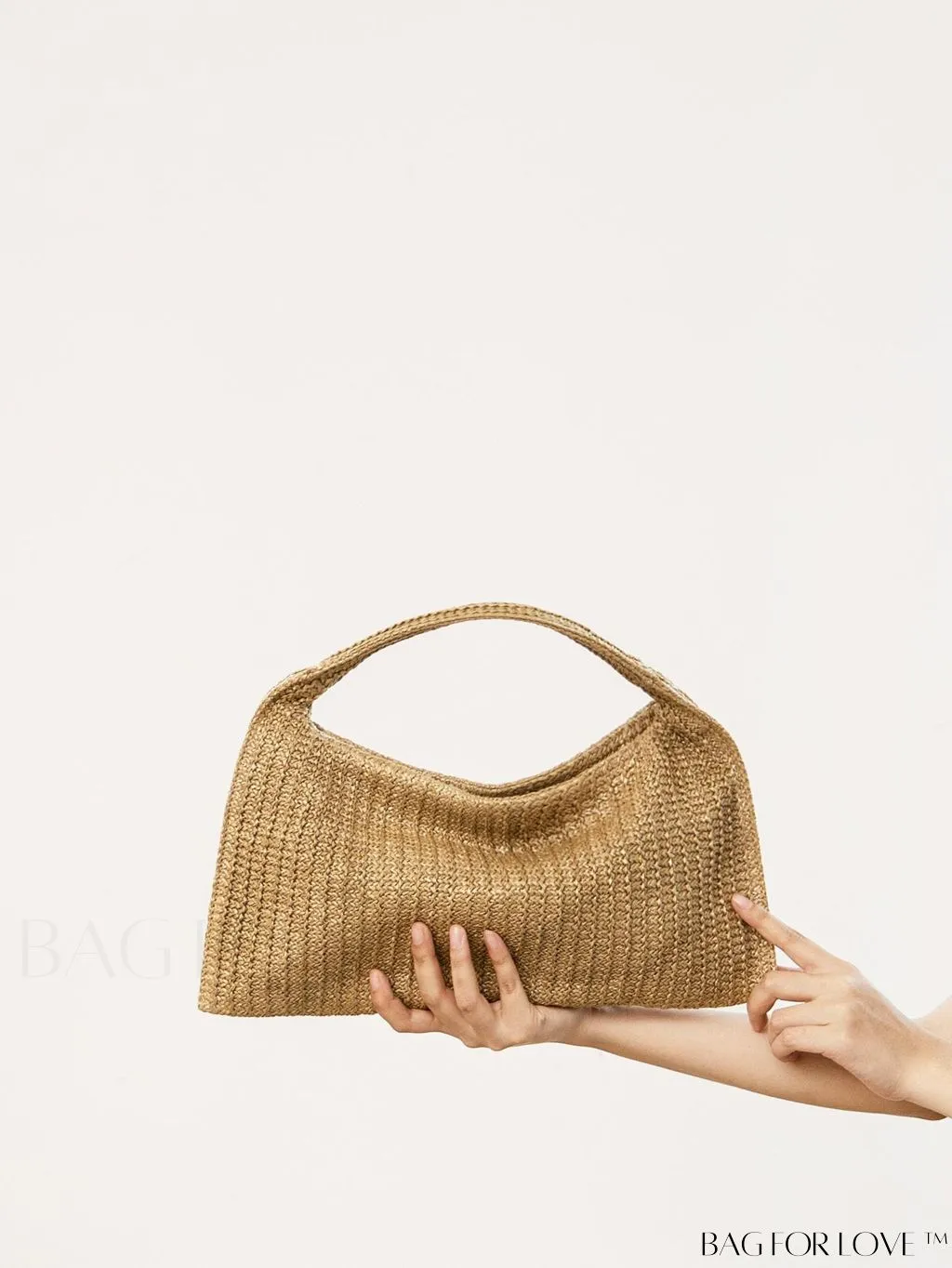BagForLove - Chic Khaki Woven Straw Handbag for Women