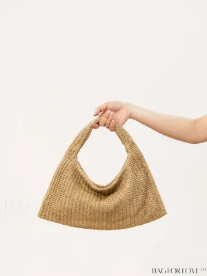 BagForLove - Chic Khaki Woven Straw Handbag for Women