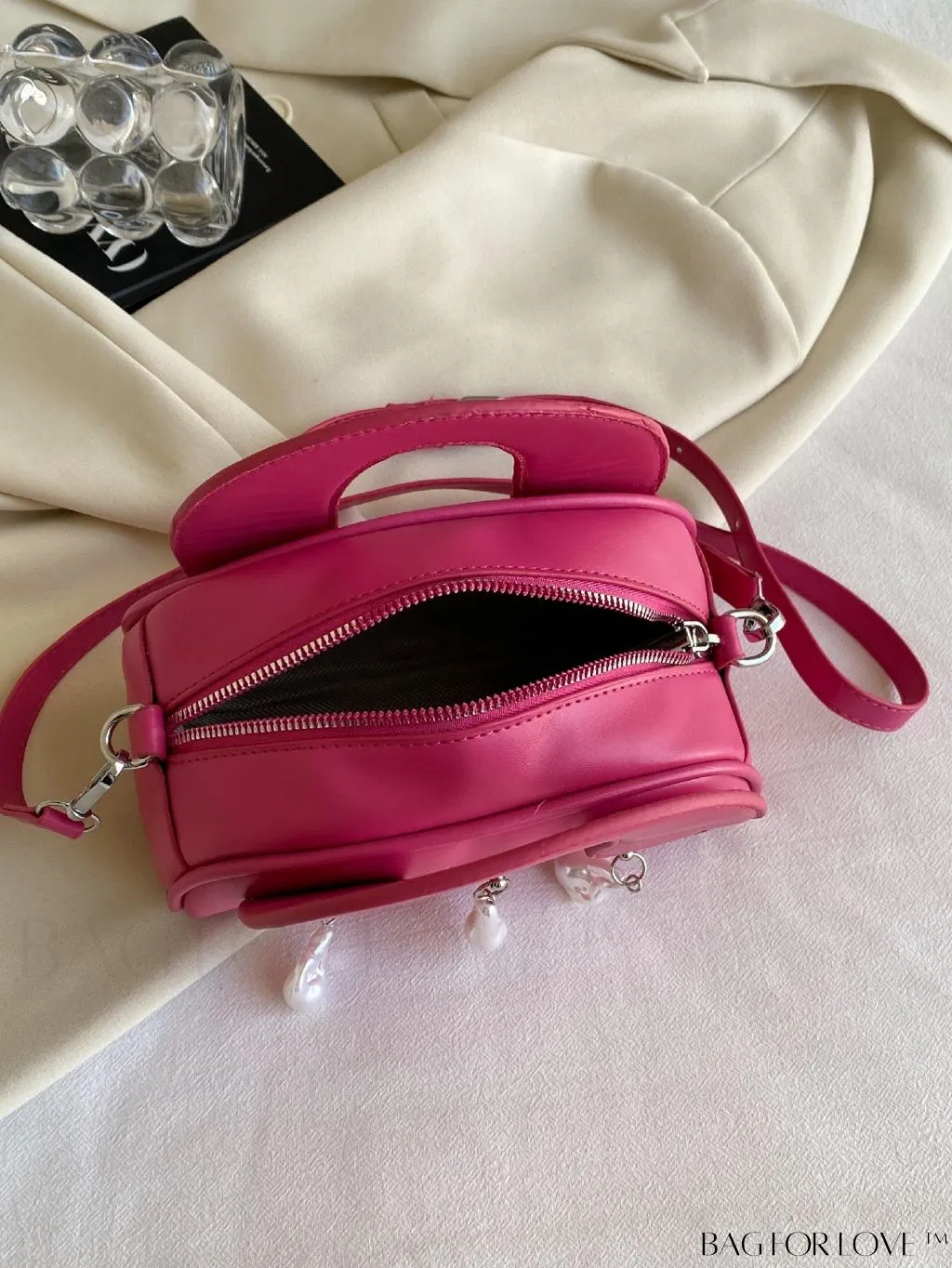 BagForLove - Chic Letter-Printed Tote Bag with Adjustable Shoulder Strap