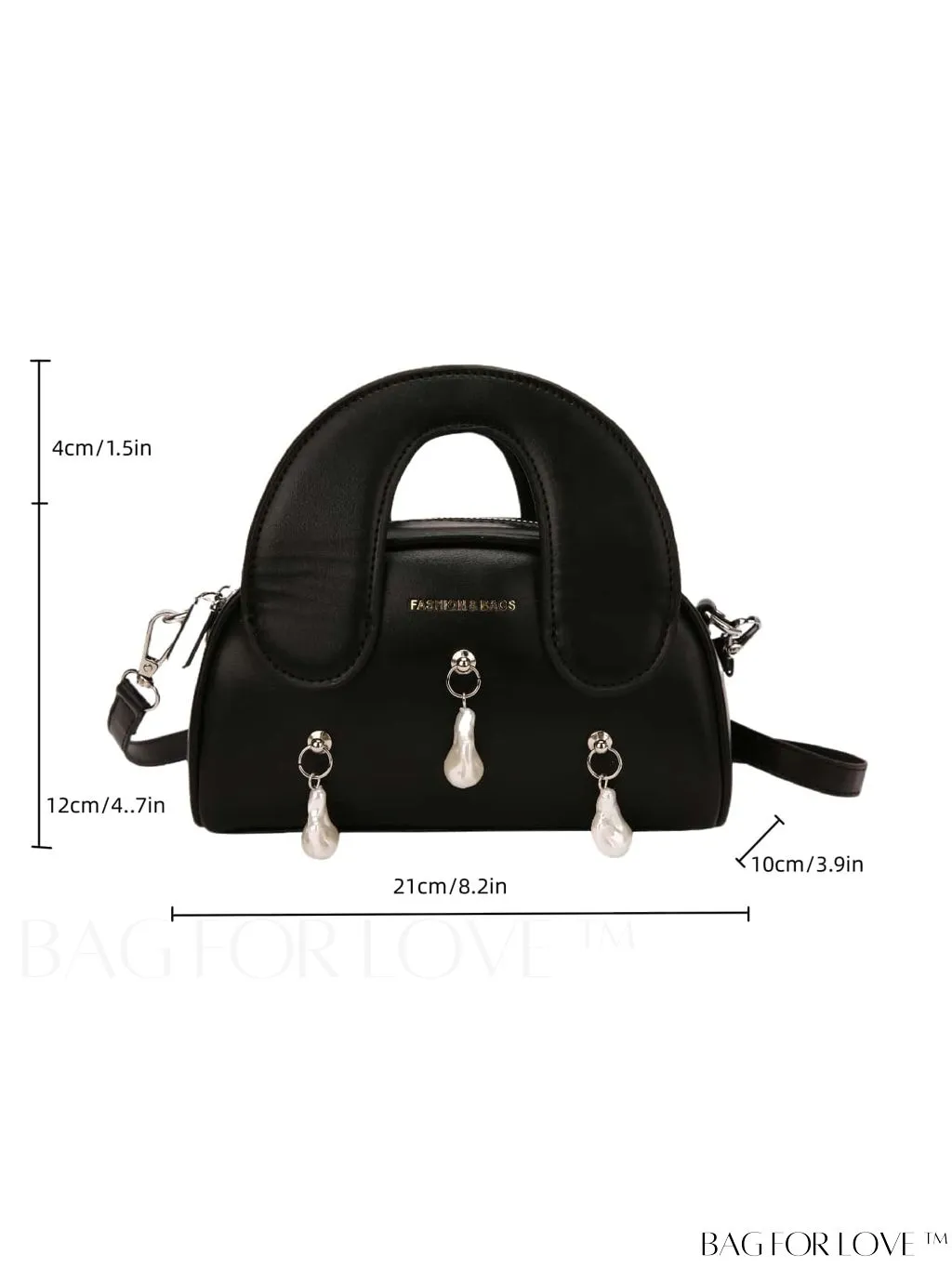 BagForLove - Chic Letter-Printed Tote Bag with Adjustable Shoulder Strap