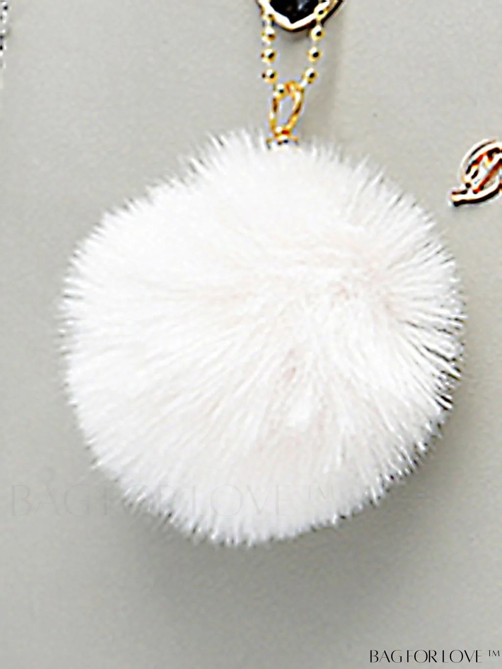 BagForLove - Chic Metallic Handbag with Letter Tag and Pendant, Featuring Glossy Edgy Style
